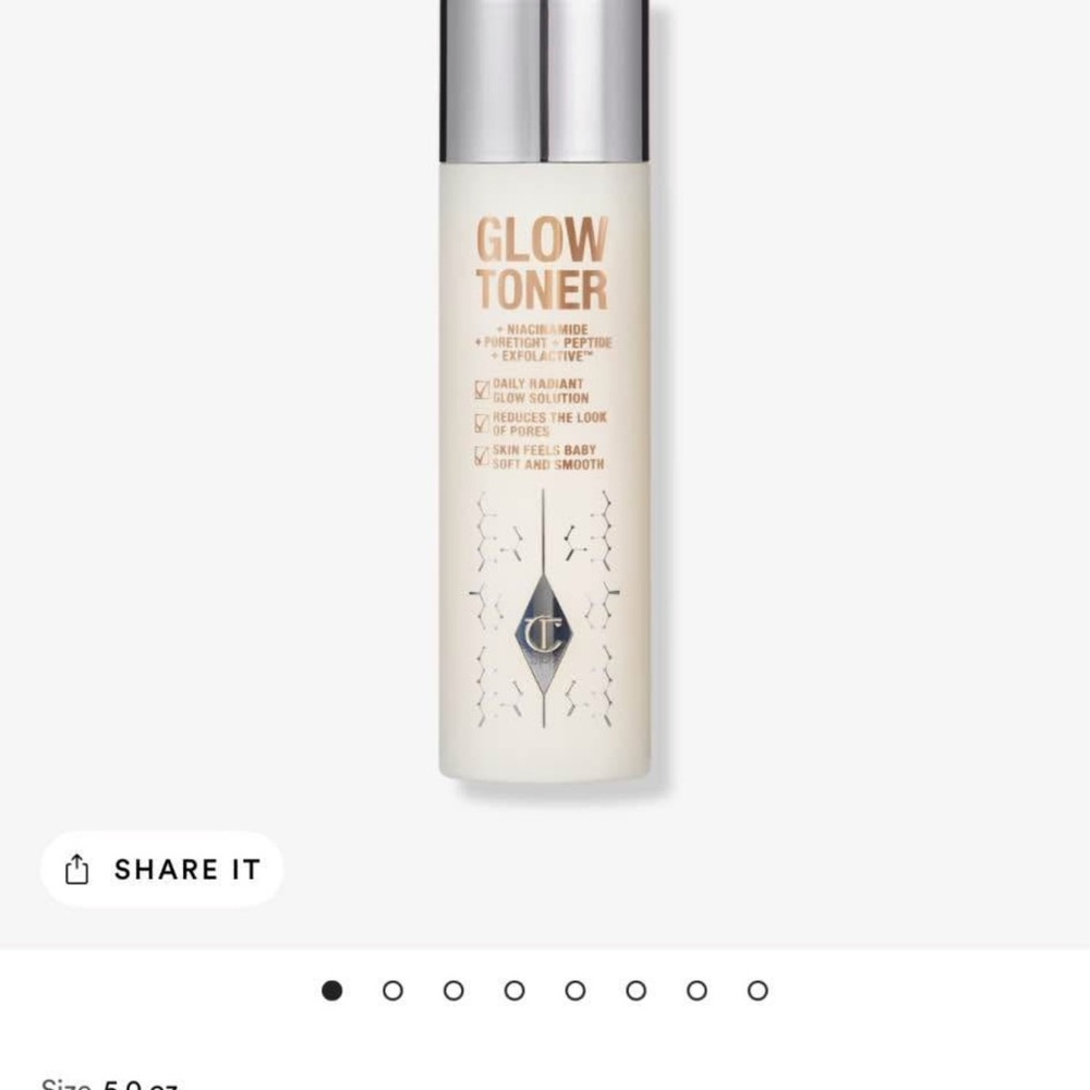 Charlotte Tilbury Glow Toner - Silver and Cream